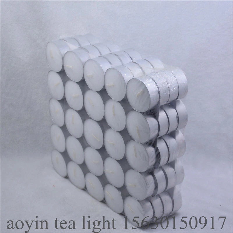 8 Hours Unscent White Cheap Mini Paraffin Tealight Candles