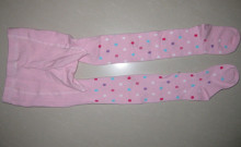 Dots Fancy Tights Cotton Pink Tights