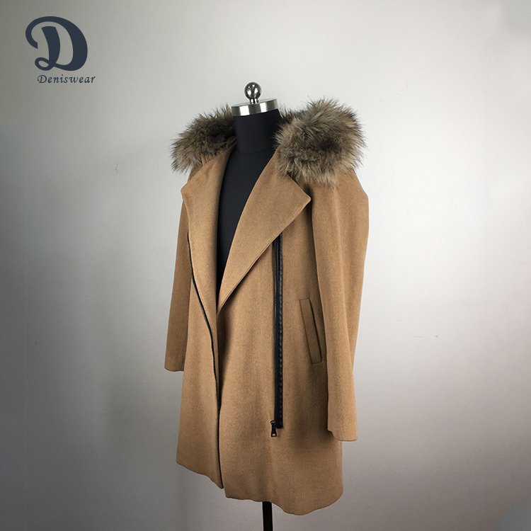 Beautiful appearance stylish female winter wool women coat