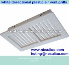 white derectional plastic air vent grills