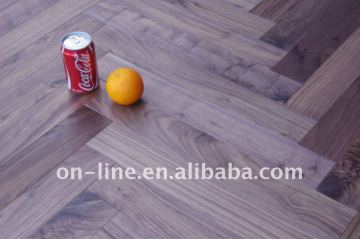 walnut fishbone floor
