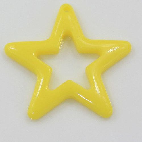 Hollow Star Flat Back Resin Kawaii Flatback Resin Cabochon DIY Hair Bows Accessories Cabochons Embellishments Phone Deco