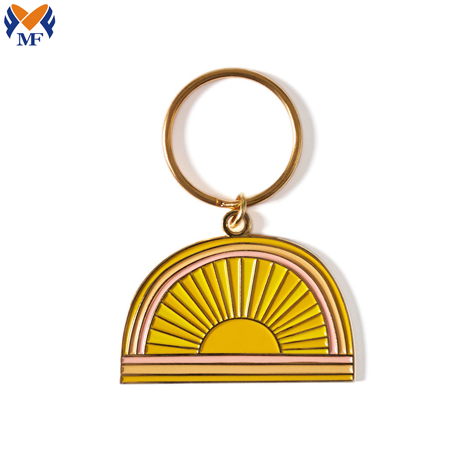 Metal Sunshine Keychains