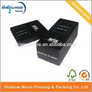 Wholesale customize black cardboard boxes with uv coating