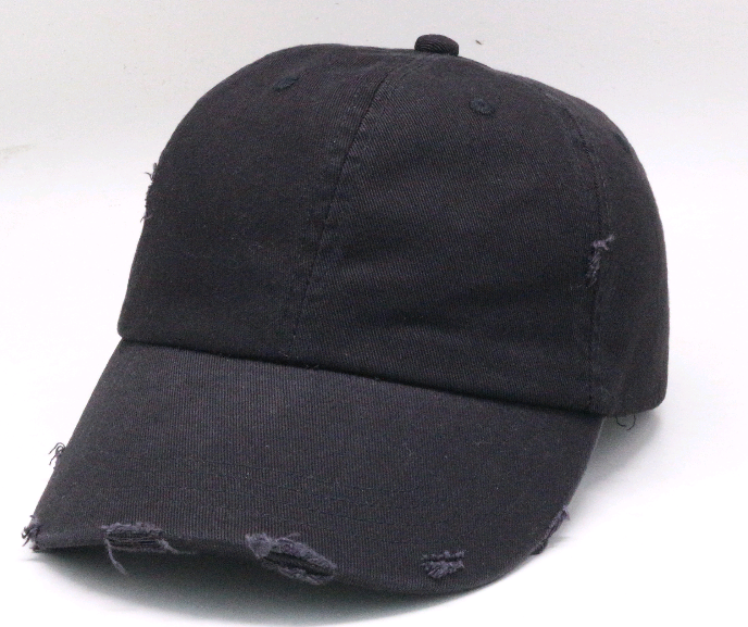 plain distressed baseball cap blank frayed washed cap snapbacks