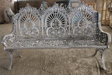 cast iron modern bench