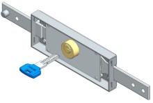 Centre Roller Shutter Lock with Dimple Key