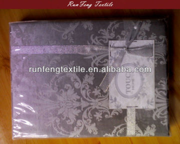 silver color jacquard tablecloth