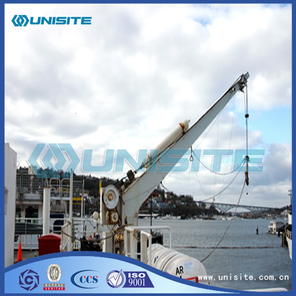 Steel marine davits arm crane