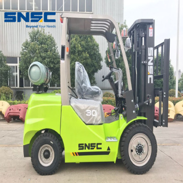 Lpg Gasoline Dual Fuel Powered 3.0 Tons Forklift