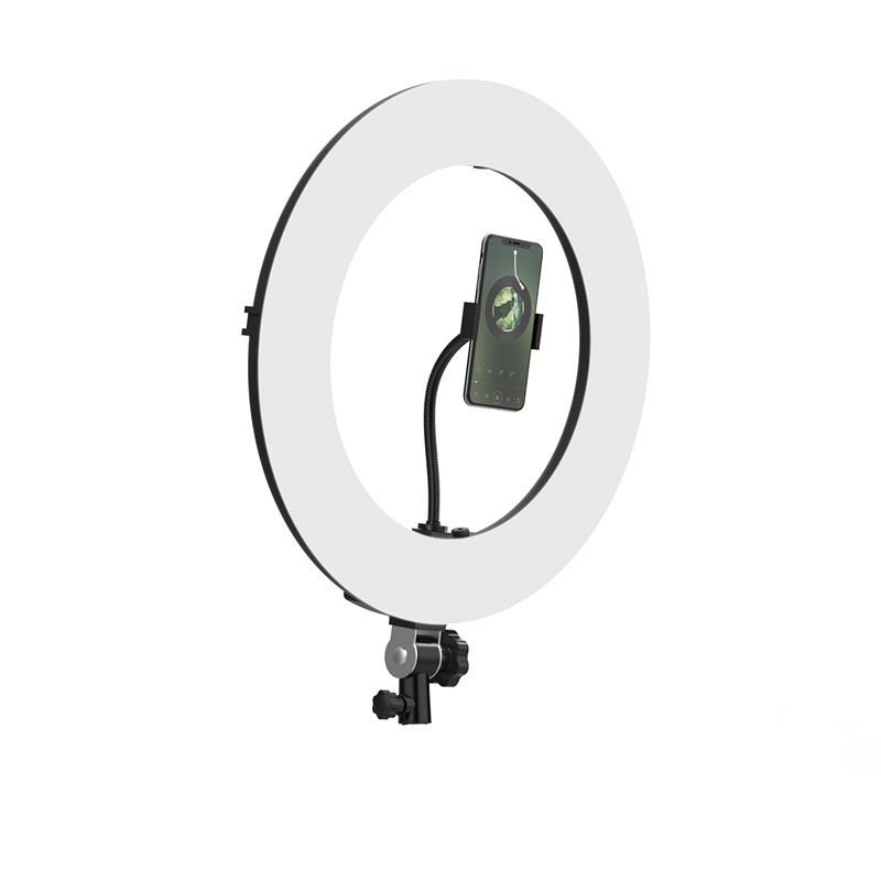 New OEM  photography studio light stand lamp 60W rechargeable flexible tripod camera phone makeup18 inch led light ring