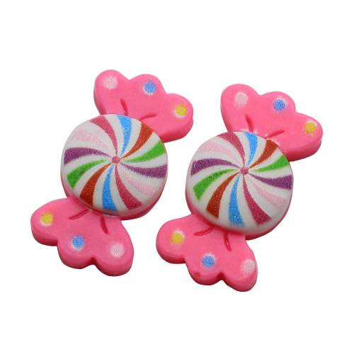 Fancy Resin Lollipop Handmade Flatback Bowknot Candy Decoration Fai da te Scrapbooking Creazione di gioielli Accessori Craft