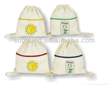 Cotton Logo Cotton Drawstring Bags