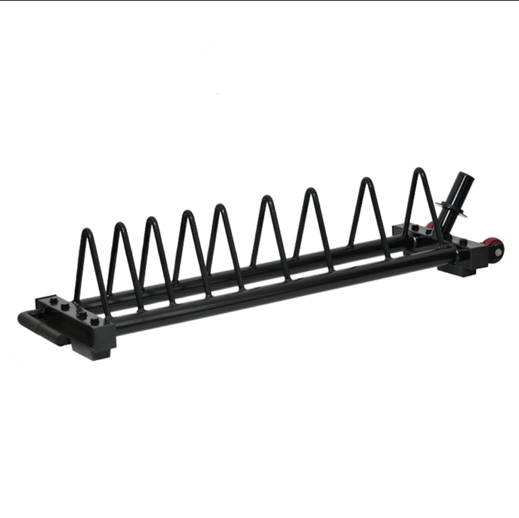 Bumper plate barbell gym holder
