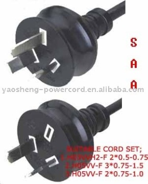 SAA power cord
