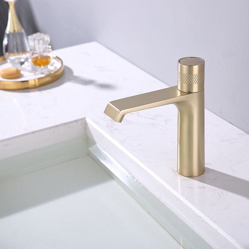 Brushed Gold Bathroom Taps