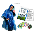 Erwachsene einfarbige LDPE-Regenponchos zum Einmalgebrauch