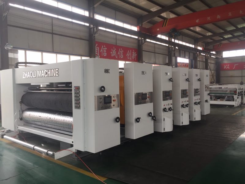 New production Carton Corrugated machine/Fully automatic production flexo printing die cutting and gluing machine