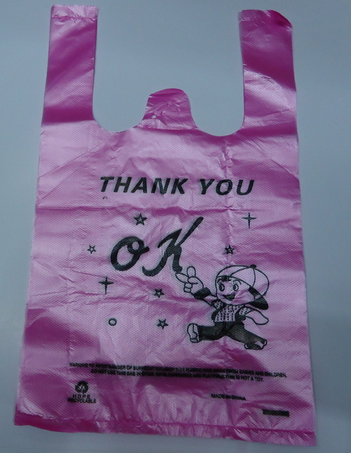 HDPE t-shirt sacks prints