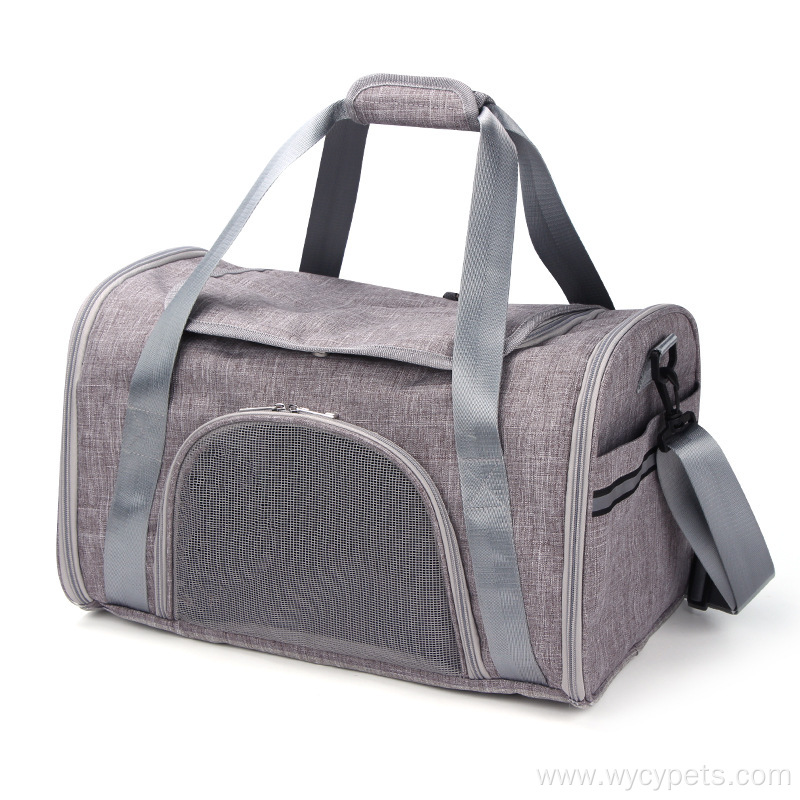 2 Entry Soft-Sided Pet Travel Shoulder Handbag