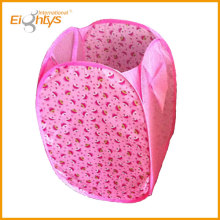 mesh fabric pop-up hamper hoops and folding laundry hamper