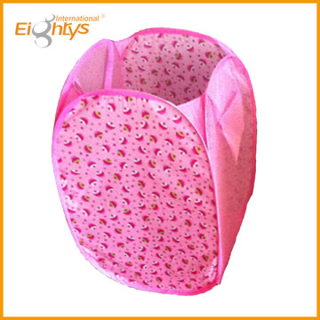 mesh fabric pop-up hamper hoops and folding laundry hamper