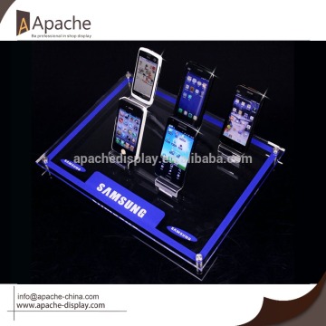 Cell phone display tray/acrylic display holder base