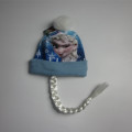 Frozen Sublimation Print Fleece Hat With Braid