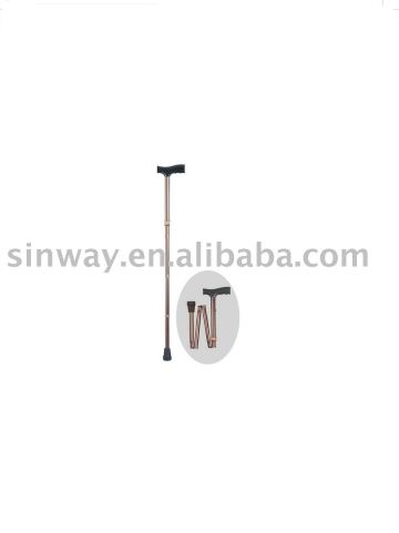 Aluminum folding walking stick