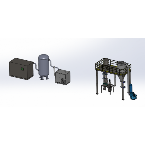 Inpe Fluidizd Bed Jet Mill para calificación de polvo