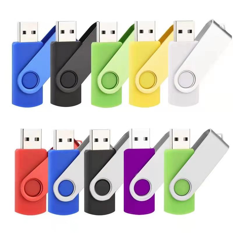 Wholesale красочный поворотный пользовательский логотип USB-накопитель