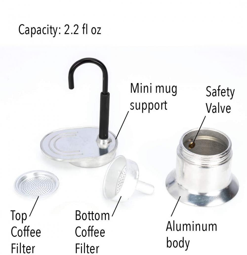 MINI ALUMINIUM ESPRESSO MOKA POT