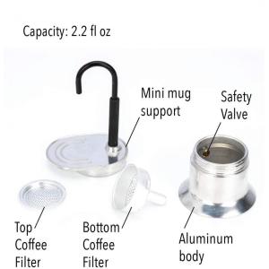 MINI ALUMINUM ESPRESSO MOKA POT