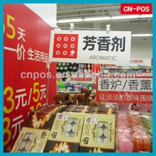 supermarket menu metal stand for showing