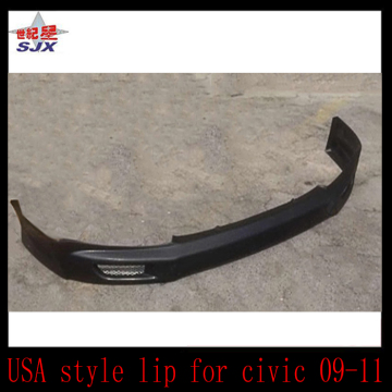 USA Shape Front Lip Spoiler for Civic 2009-2011