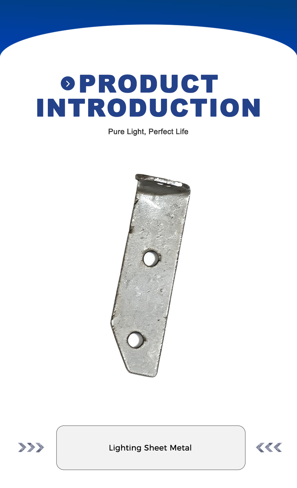Braket Pemasangan Logam Bengkok x Bent Metal Mount Bracket x