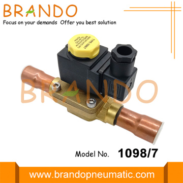 1098/7 Elettrovalvola a solenoide con bobina Castel Tipo 7/8 &#39;&#39;