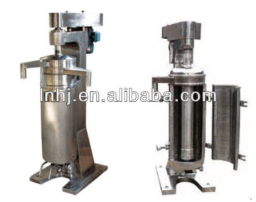 Tubular fruit juice centrifuge separator