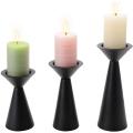 Black Candle Holders Set of 3