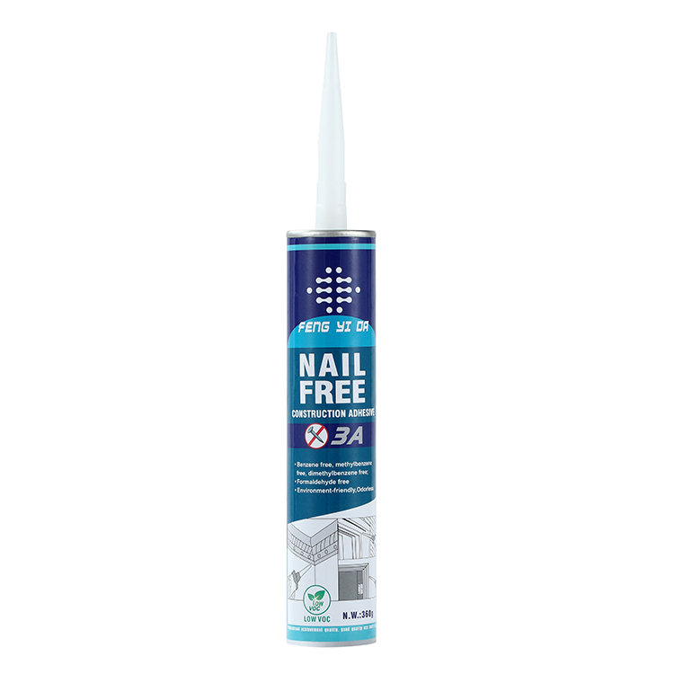 Easy push glue out and stop fast grab rapid cure environmentally friendly formula liquid nails construction adhesive