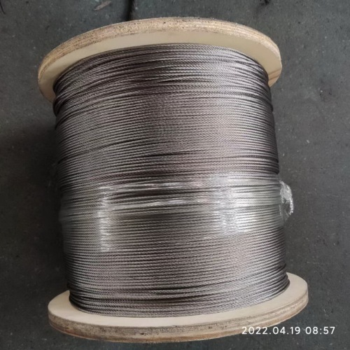 6*7 304 316 stainless steel wire rope