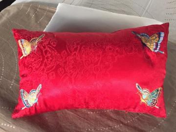Butterfly Embroidery Cushion for Wedding Beddings