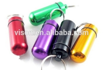 Wholesale Pill Box Metal Pill Box Pill Box with Keychain