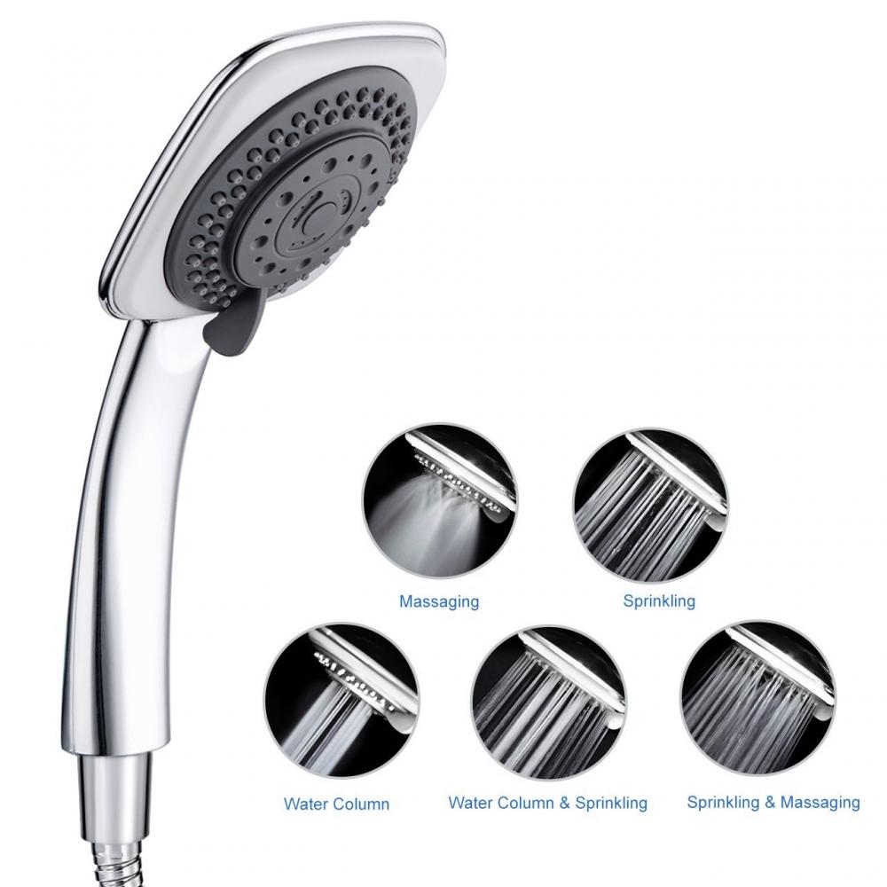 Adjustable Water Flow Pressure Handheld Shower Head For Massage
