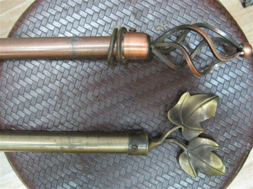 Electric Plating Appearance Galvanization Surface Curtain Decorative Rod