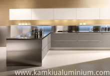 Aluminium Kitchen Cabinets easy to clean