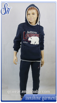 Hot Sale Chirldren plain Hoodies Long Sleeve Pullover Hoodies+Pants For Chirldren