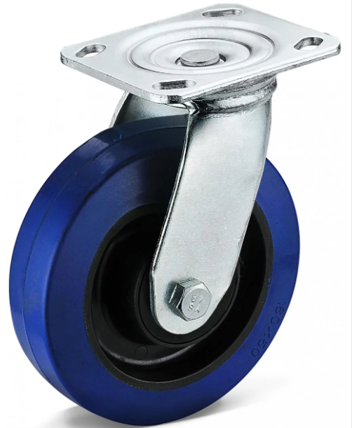 Flat Plate Rigid Elastic Rubber Caster: A Must-Have Choice for the Cold Chain Logistics Industry