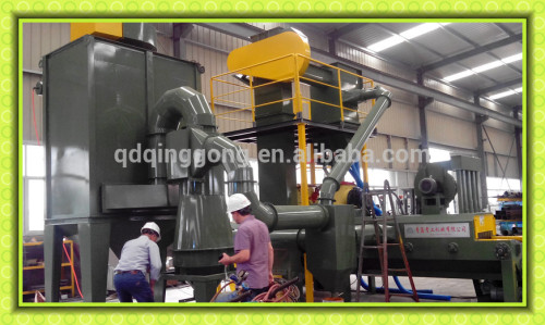 Paver Block Surface Polishing Rubber belt Type Ceramic Shot Blasting Machine