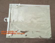 pvc hook bag for cloth, hanger hook plastic garment bags, Button Closure PVC Plastic Costume Packaging Bags with Plastic Hook